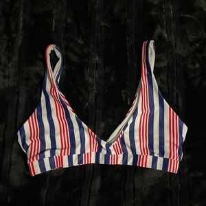 Red White Blue Bikini top